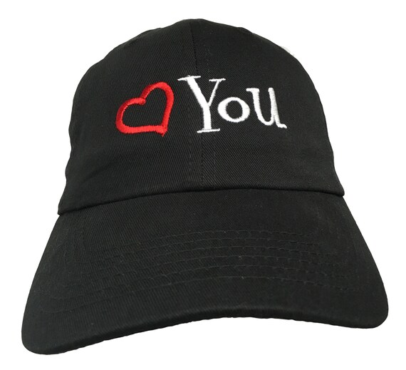 Love (Heart) You (Polo Style Ball Black with White/Red Stitching)