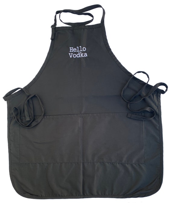 Hello Vodka (Adult Apron in Various Colors)