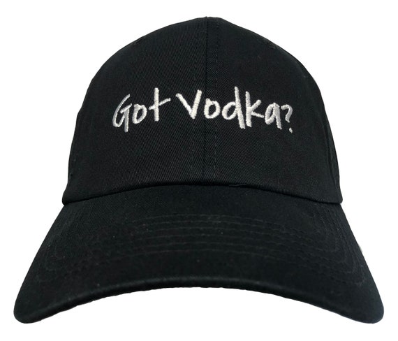 Got Vodka? - Polo Style Ball Cap (Black with White Stitching)