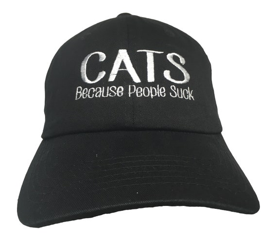 CATS Because People Suck (Polo Style Ball Cap in various colors)