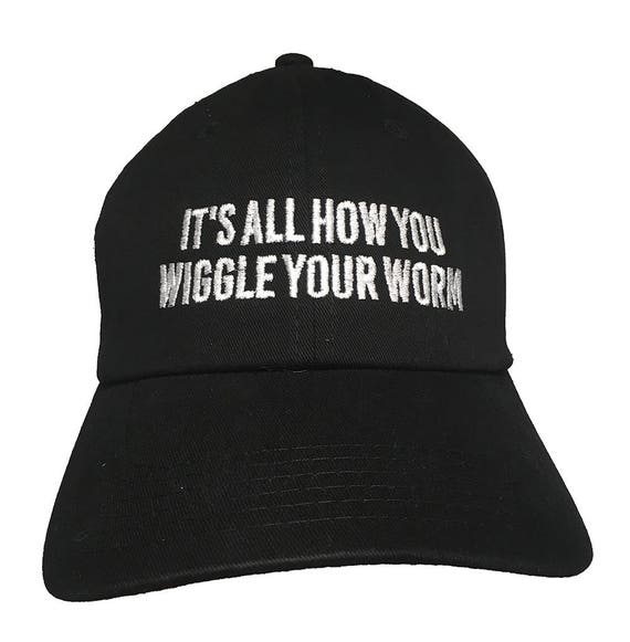 It's All How You Wiggle Your Worm - Polo Style Ball Cap (Black)