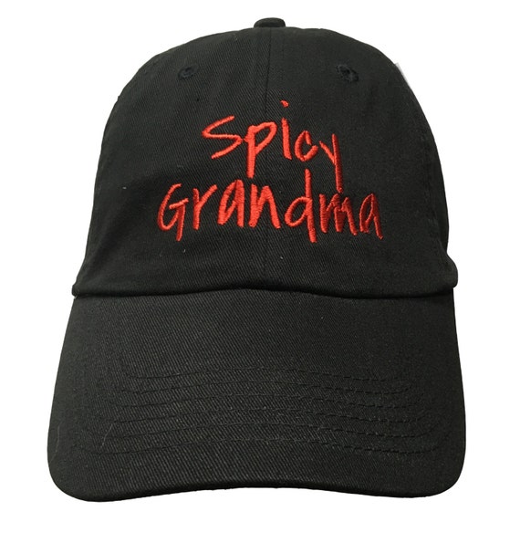 Spicy Grandma (Polo Style Ball Black with Red Stitching)