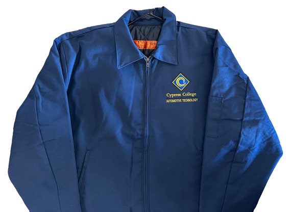 Cypress College Automotive Technology Department - Shop Jacket - Embroidered (Navy Blue)