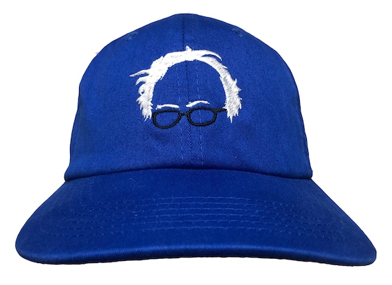 Bernie Sanders Outline -  Ball Cap (Various Colors with White Stitching)