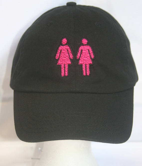 Lesbian Couple - Two_Ladies_Symbol (Polo Style Ball Black)