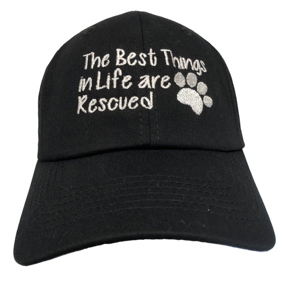 The Best Things in Life are Rescued (Polo Style Ball Cap in various colors)