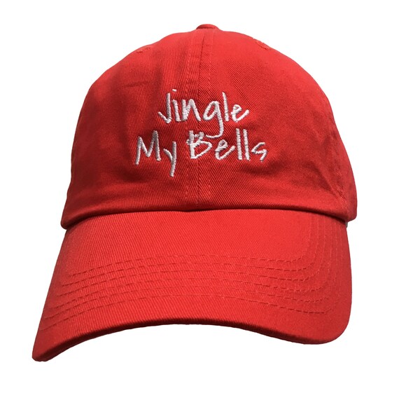 Jingle My Bells (Polo Style Ball Cap - Black with White Stitching