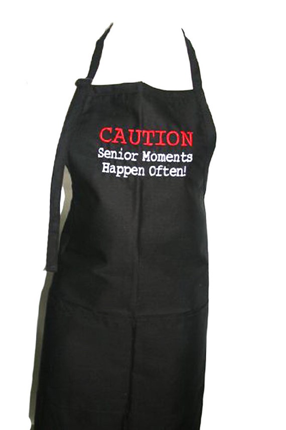 Caution, Senior Moments Happen Often (Adult Apron)