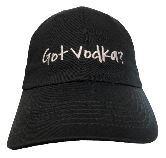 Got Vodka? - Polo Style Ball Cap (Black with White Stitching)