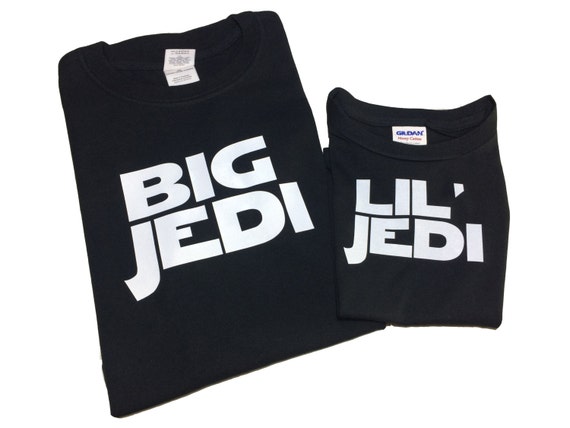 Jedi Combo Shirts for Big for Dad and Lil' for the Kid