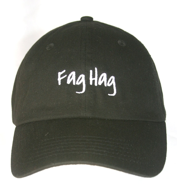 Fag Hag (Polo Style Ball Black with White Stitching)