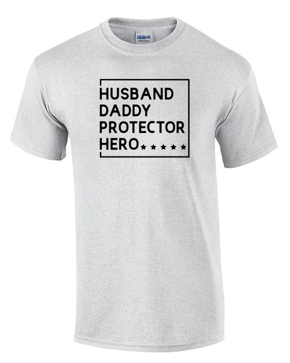 Husband Daddy Protector Hero (Mens T-Shirt)