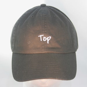 Pair of Hats Top & Bottom Polo Style Ball Cap Black with image 2