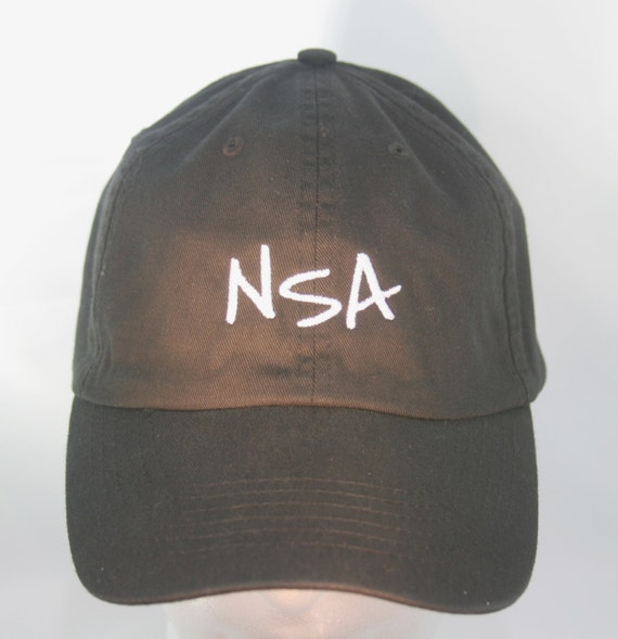 NSA (Polo Style Ball Black with White Stitching)