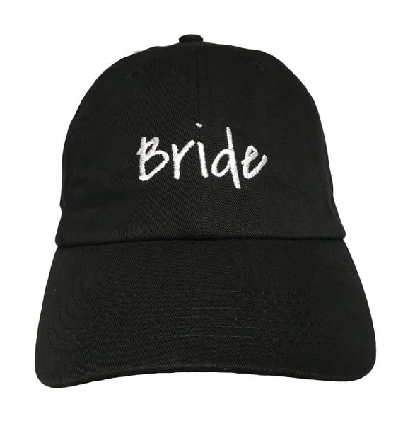 Bride New Style - Ball Cap (Black with White Stitching)