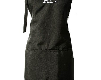 Mr & Mr. (Set of Adult Aprons for a Couple of Guys)