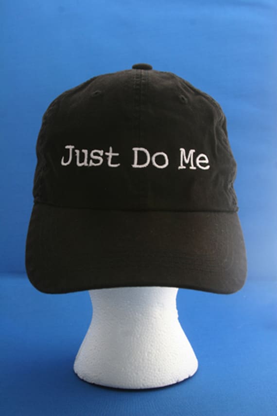 Just Do Me - Ball Cap (Black with White Stitching)