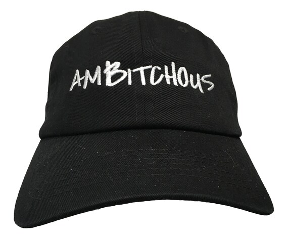 AMBITCHOUS - Polo Style Ball Cap - Various colors with White Stitching