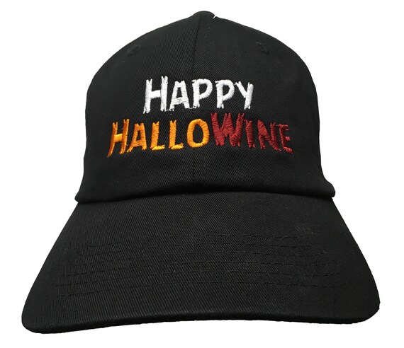 Happy HalloWine (Embroidered Polo Style Ball Cap available in various color combos)