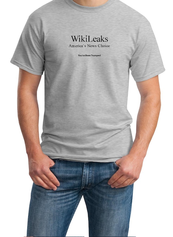 WikiLeaks America's New Choice (You've Been Trumped) Mens Ash Gray T-shirt