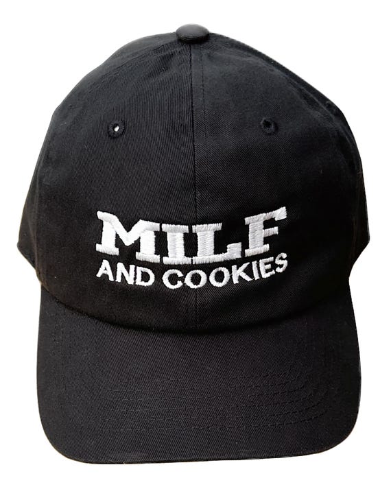 MILF and Cookies -  Ball Cap (Various Colors with White Stitching)