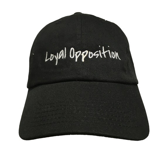Loyal Opposition - Polo Style Ball Cap (Black with White Stitching)