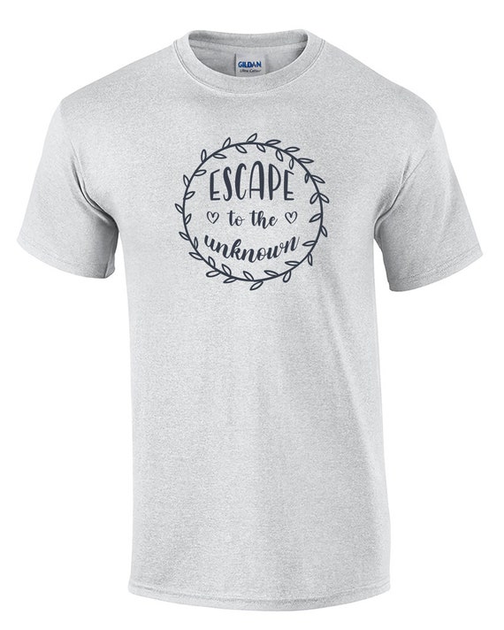 Escape to the Unknown - Mens T-Shirt (Ash Gray or White)