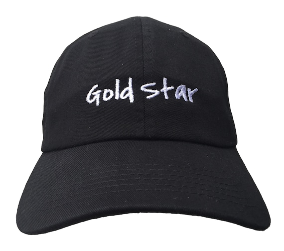 Gold Star (Polo Style Ball Black with White Stitching)