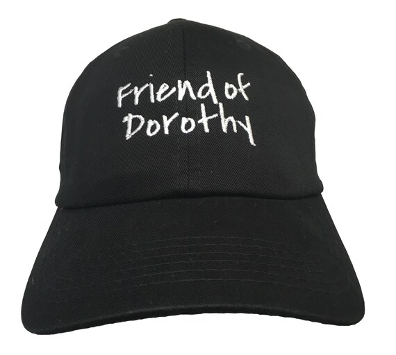 Friend of Dorothy  (Polo Style Ball Black with White Stitching)