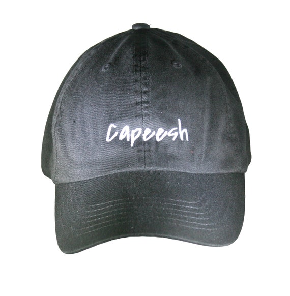 Capeesh (Polo Style Ball Black with White Stitching)