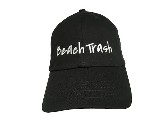 Beach Trash (Polo Style Ball Black with White Stitching)