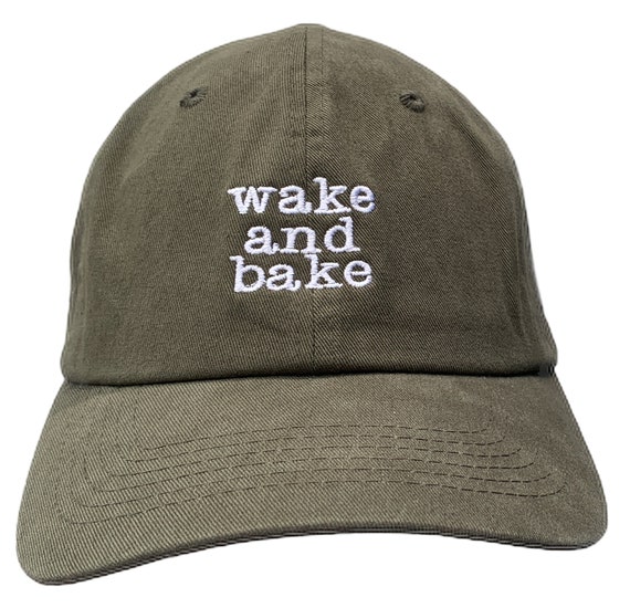 wake and bake (Polo Style Adjustable Ball Various Colors with White Stitching)