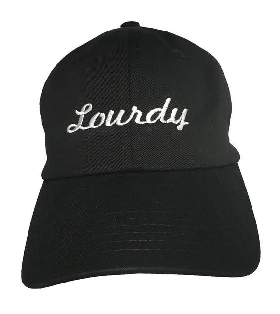Lourdy - Black Embroidered Ball Cap