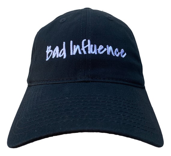 Bad Influence - Polo Style Ball Cap (Various Colors with White Stitching)