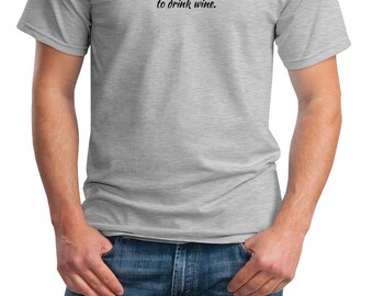 Coffee keeps me busy until it's acceptable to drink wine - Mens T-Shirt (Ash Gray or White)