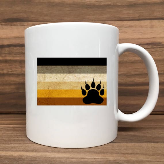 Coffee Mug - Bear Gay Pride Flag - Double Sided Printing 11 oz Mug
