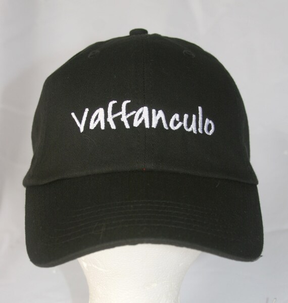 Vaffanculo (Polo Style Ball Black with White Stitching)