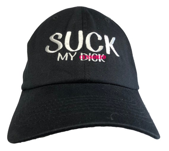 Adults Only - Suck my D#ck - Polo Style Ball Cap (Various Colors with White Stitching)