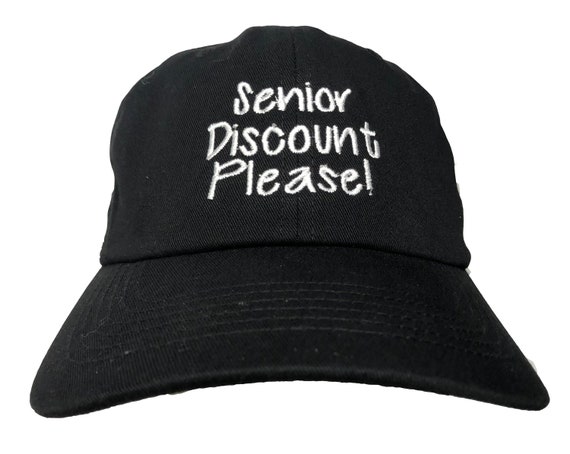 Senior Discount Please (Polo Style Ball Various Colors with White Stitching)