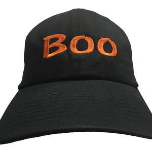 Boo Embroidered Polo Style Ball Cap available in various colors image 3