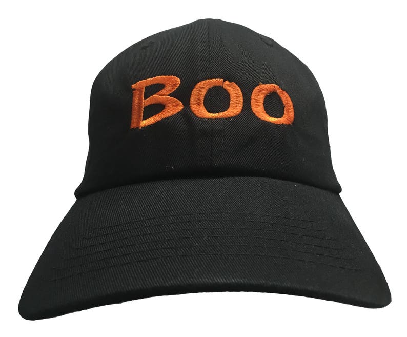Boo Embroidered Polo Style Ball Cap available in various colors image 3
