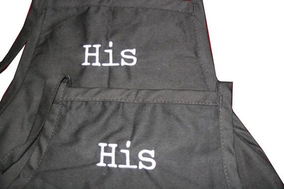 His & His (Adult Aprons for a couple of guys)