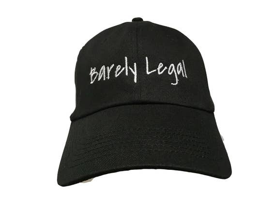 Barely Legal (Polo Style Ball Black with White Stitching)