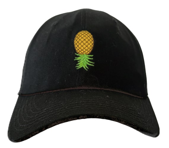 Pineapple Polo Style Ball Cap (either upside down or right side up)