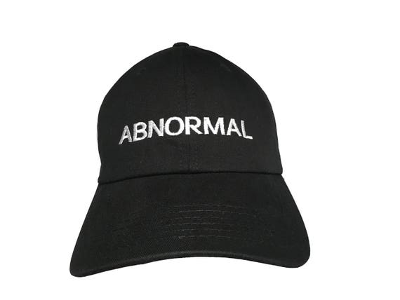 ABNORMAL - Polo Style Ball Cap (Black with White Stitching)