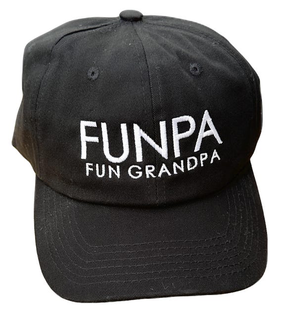 FUNPA Fun Grandpa -  Ball Cap (Various Colors with White Stitching)