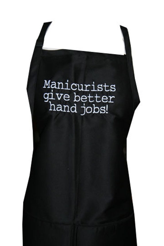 Manicurists give better hand jobs! (Adult Apron)