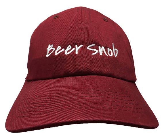 Beer Snob - Polo Style Dad Cap (Various Colors with White Stitching)