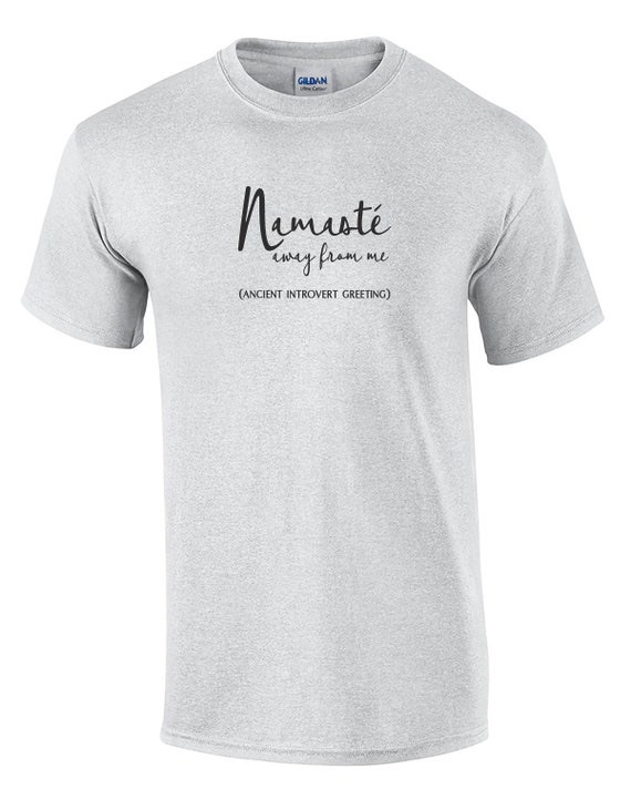 Namaste Away From Me (Ancient Introvert Greeting) (Mens T-Shirt)