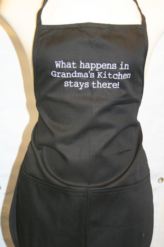 What happens in Grandma's Kitchen, stays there! (Kids Apron)